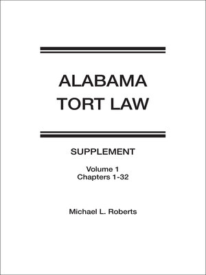 cover image of Alabama Tort Law